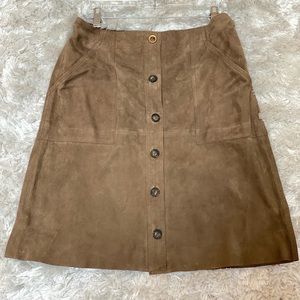 NWT Banana Republic Suede skirt